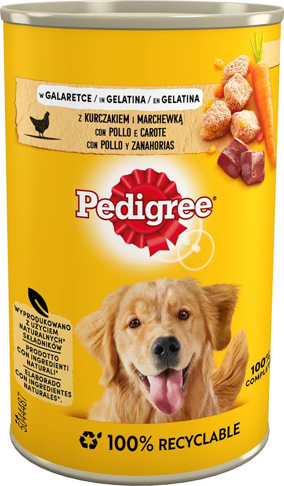 Karma dla psa z kurczakiem i marchewką w galaretce picture