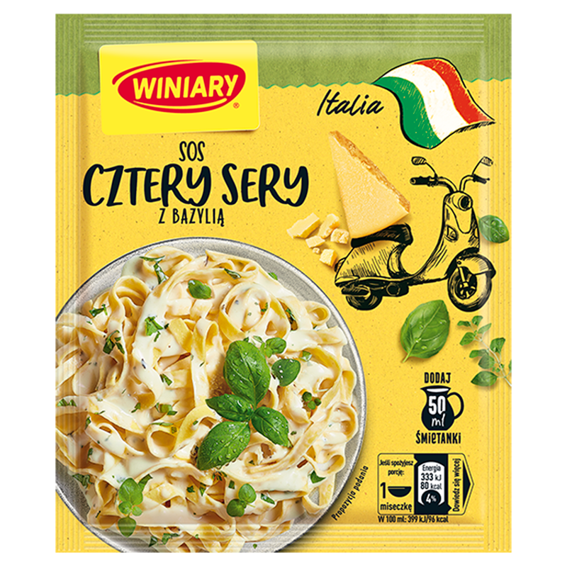 Sos cztery sery z bazylią picture