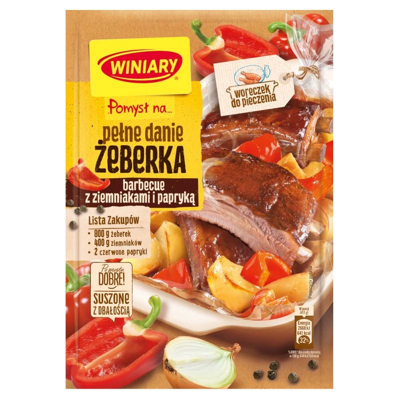 Żeberka barbecue z ziemniakami i papryką picture
