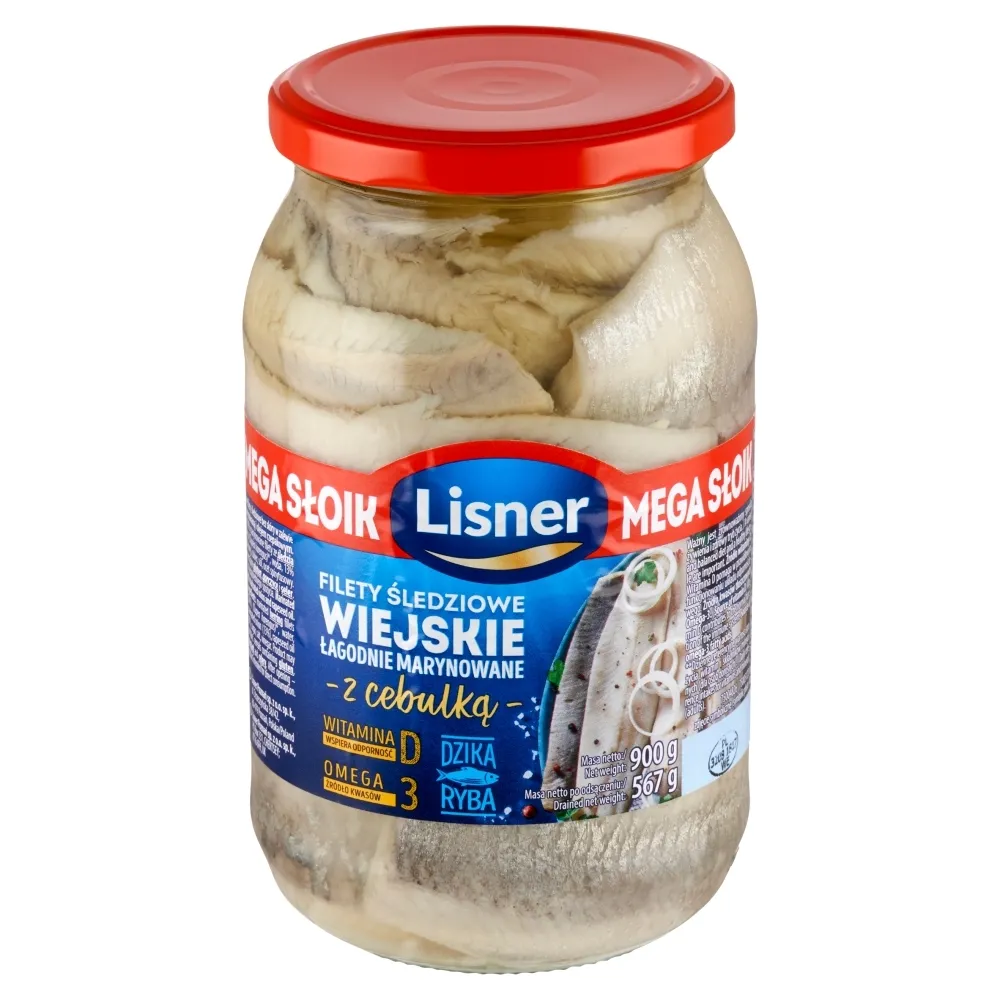 Filety śledziowe wiejskie w oleju z cebulką picture