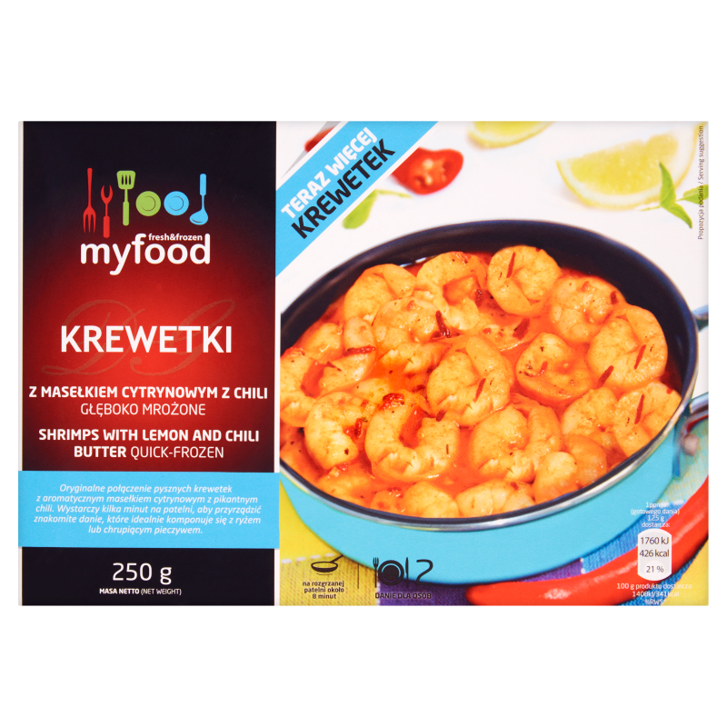 Krewetki z sosem maślano-cytrynowym z chilli picture