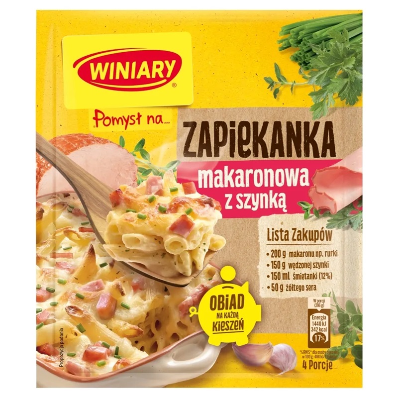 Zapiekanka makaronowa z szynką picture