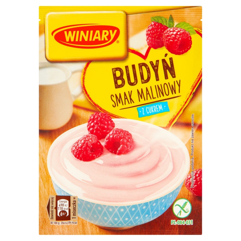 Budyń malinowy z cukrem picture