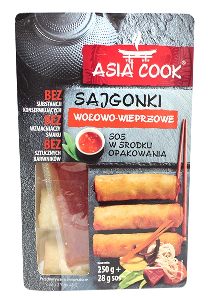Sajgonki z wieprzowiną + sos picture