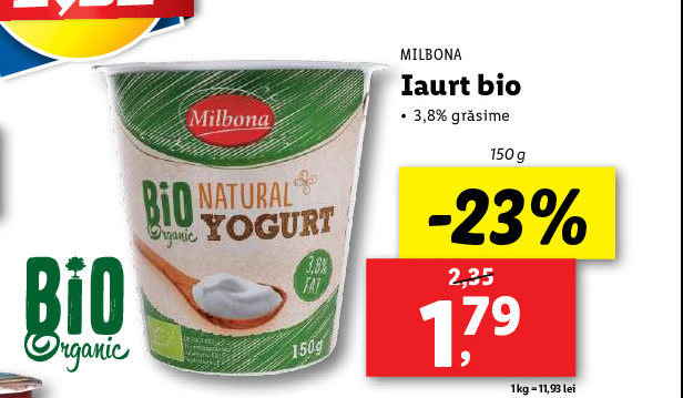 Iaurt 3.8% grasime natur bio picture