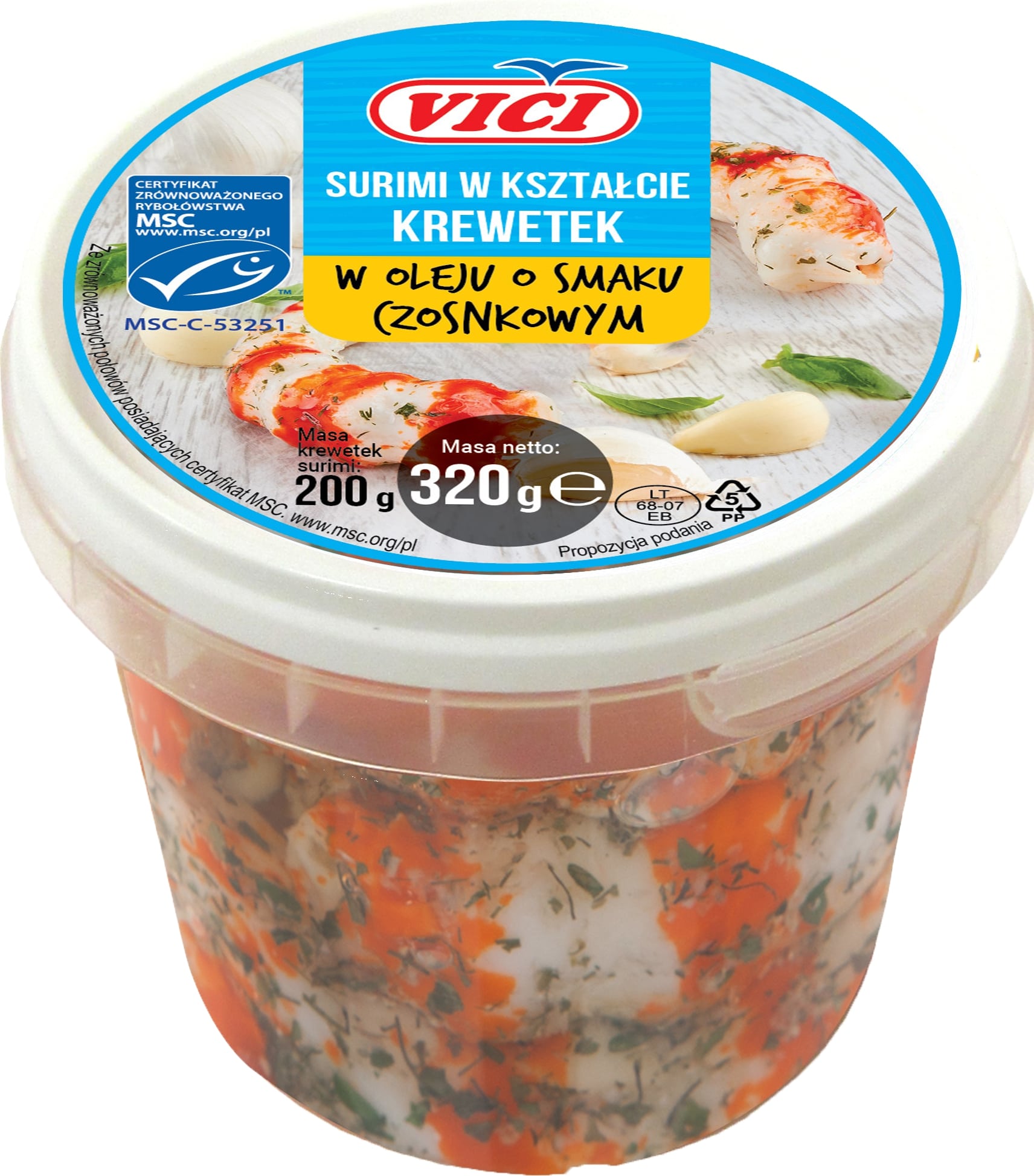 Surimi w oleju o smaku czosnkowym picture