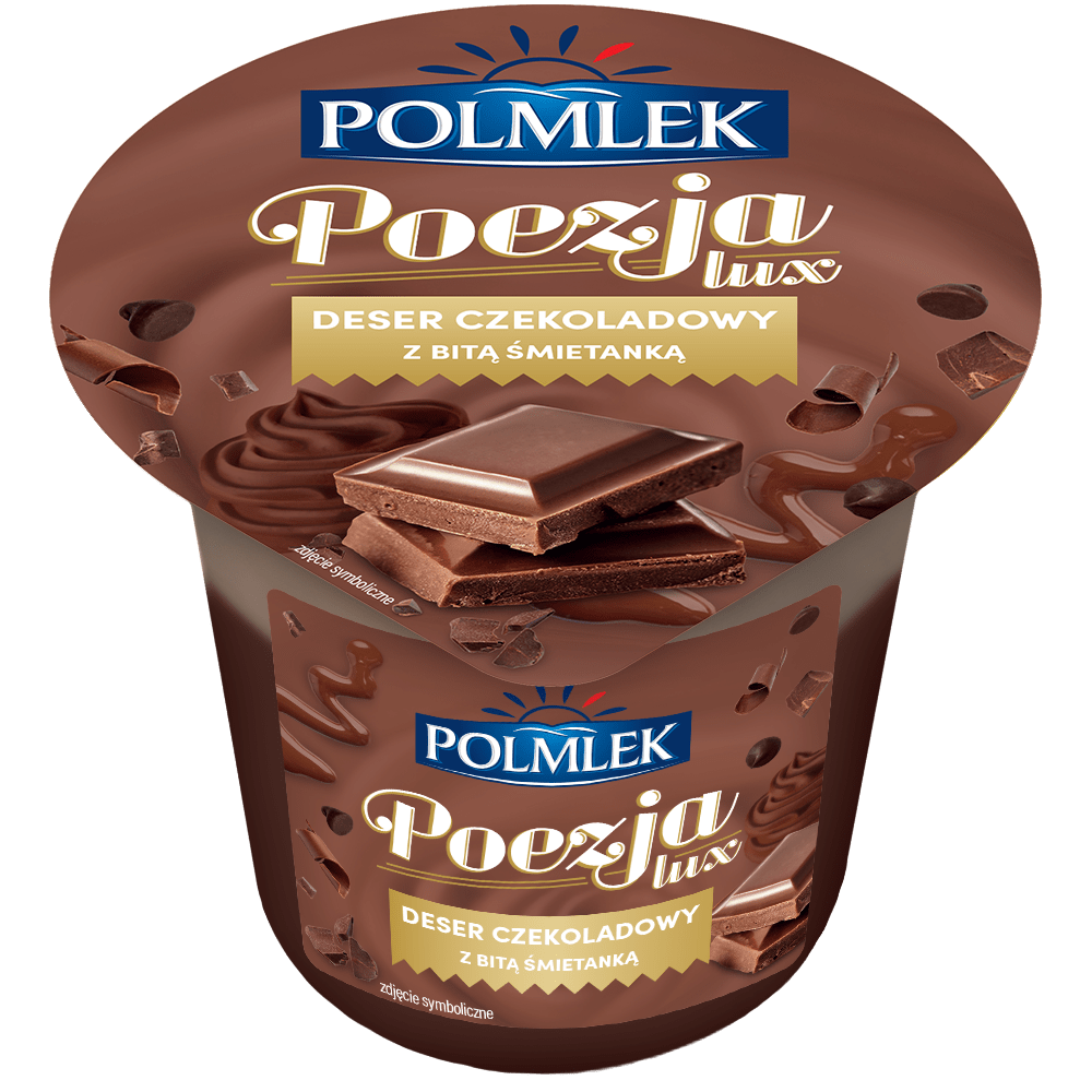 Deser mleczny czekoladowy z bitą śmietaną picture