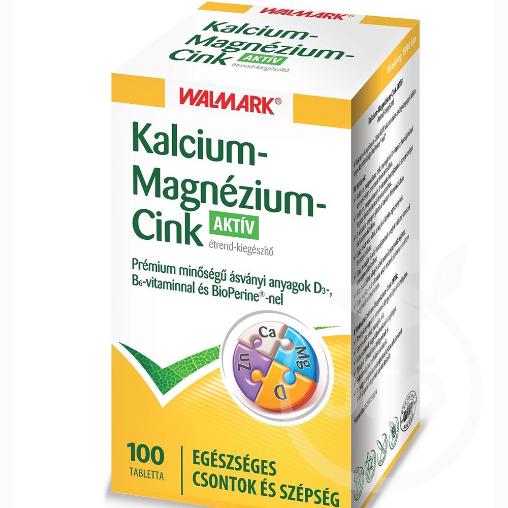 Tabletta,bioperine kalcium magnézium-cink aktív picture