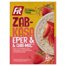 Zabkása,chia mag+eper picture