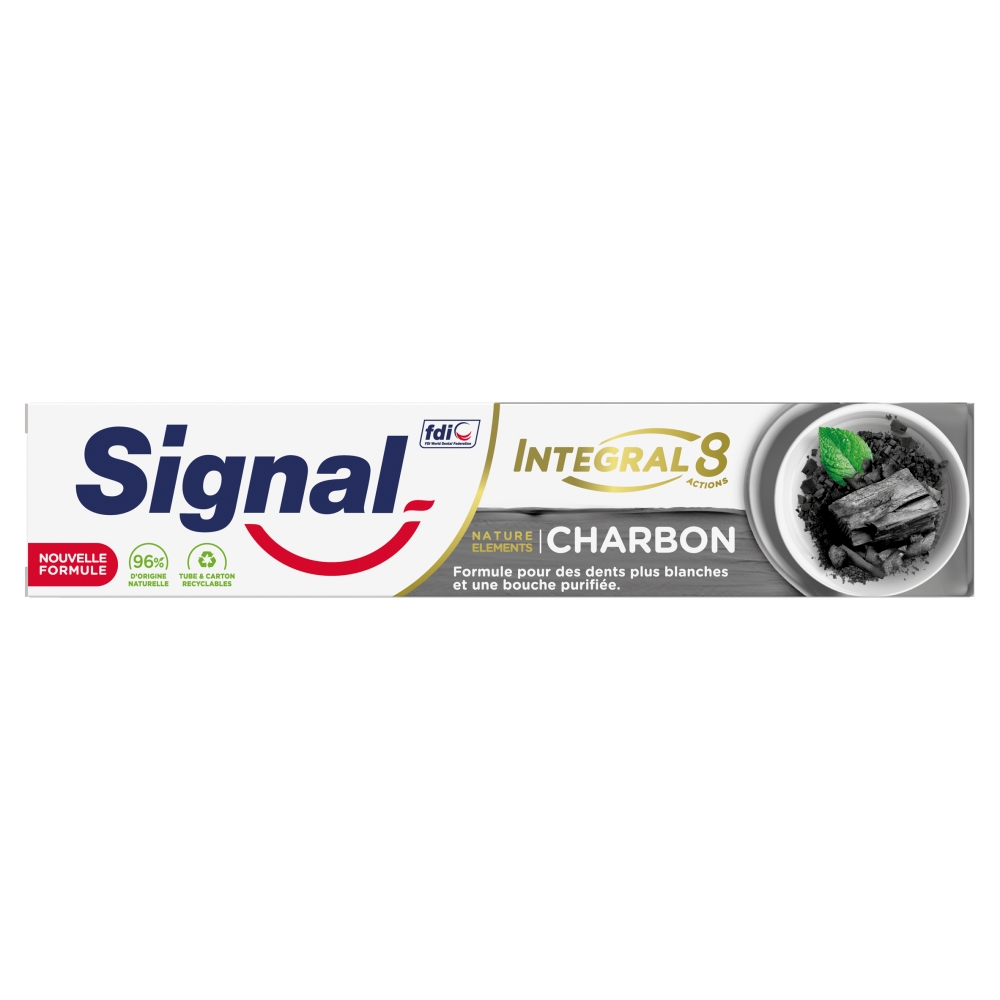 Fogkrém,long active nature elements charcoal white & detox picture
