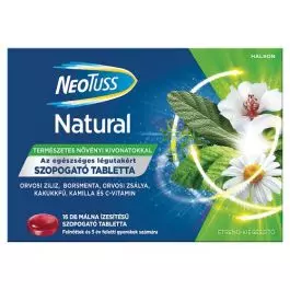 Natural, szopogató tabletta, málna picture