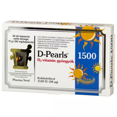 Bio-d-pearls d3-vitamin 1500 kapszula picture