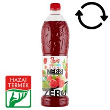 Zero málna ízű szörp édesítőszerekkel picture