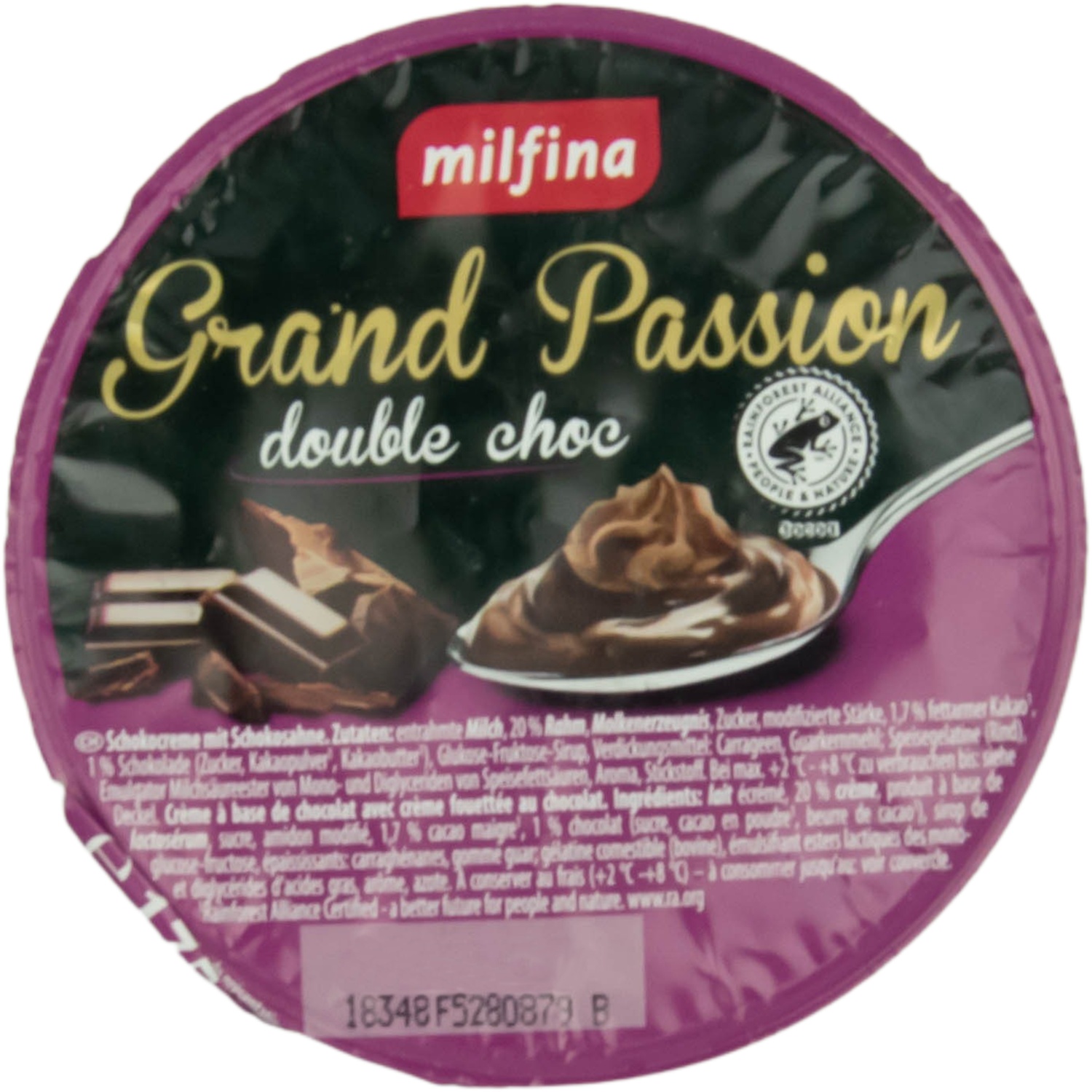 Grand passion tejszínhabos desszert csokoládés picture