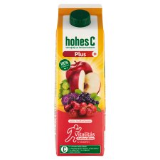 Plus+ piros multivitamin 100% vegyes gyümölcsital picture