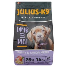 Hypoallergenic puppy & junior menu teljes értékű kutyaeledel báránnyal és rizzsel picture