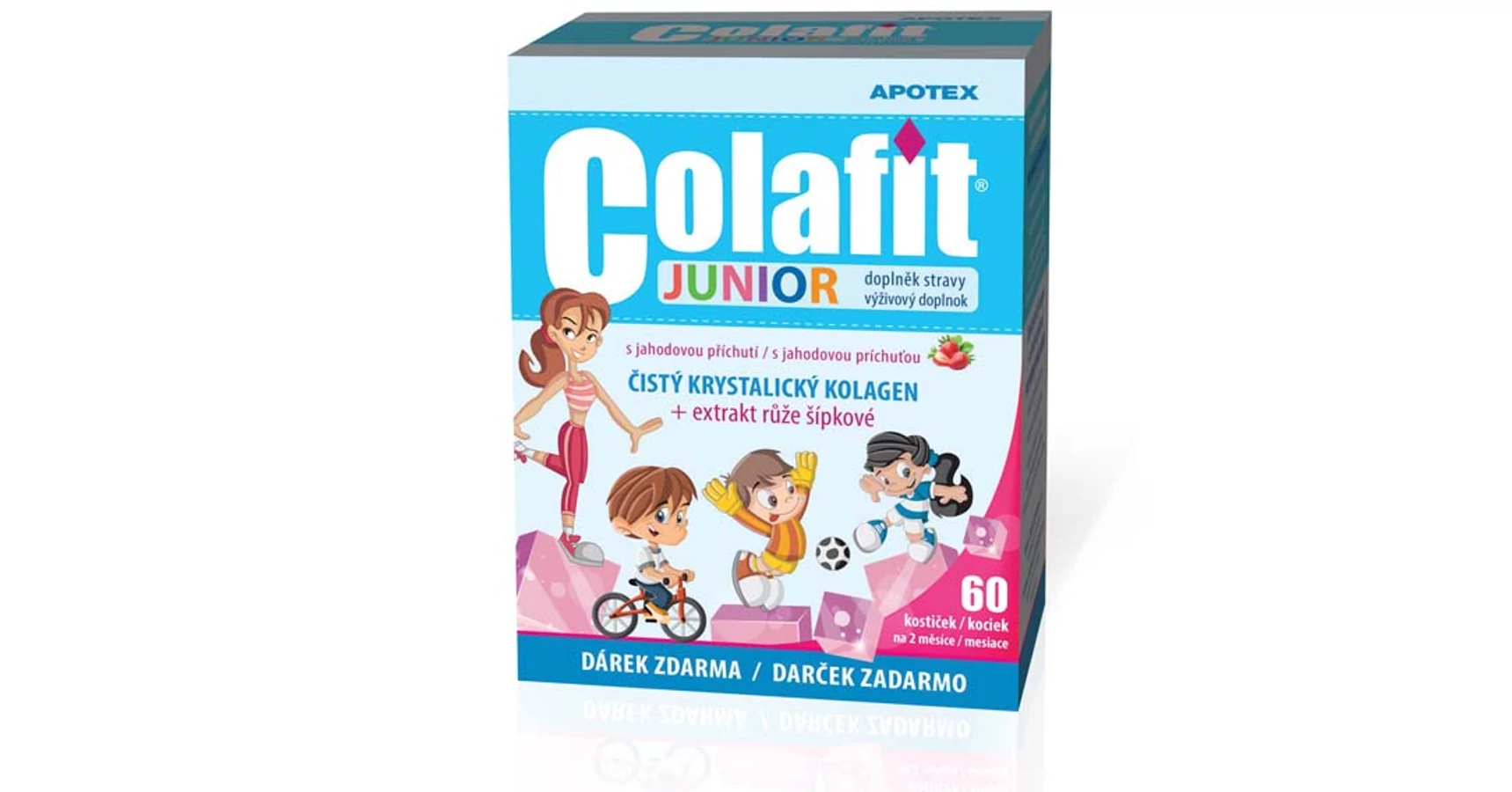 Rágótabletta, junior kollagén-kocka c-vitamin+csipkebogyó picture