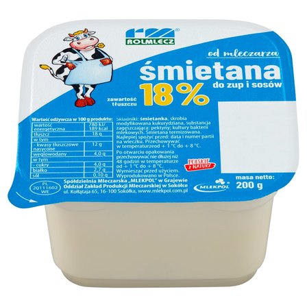 Śmietana 18% picture