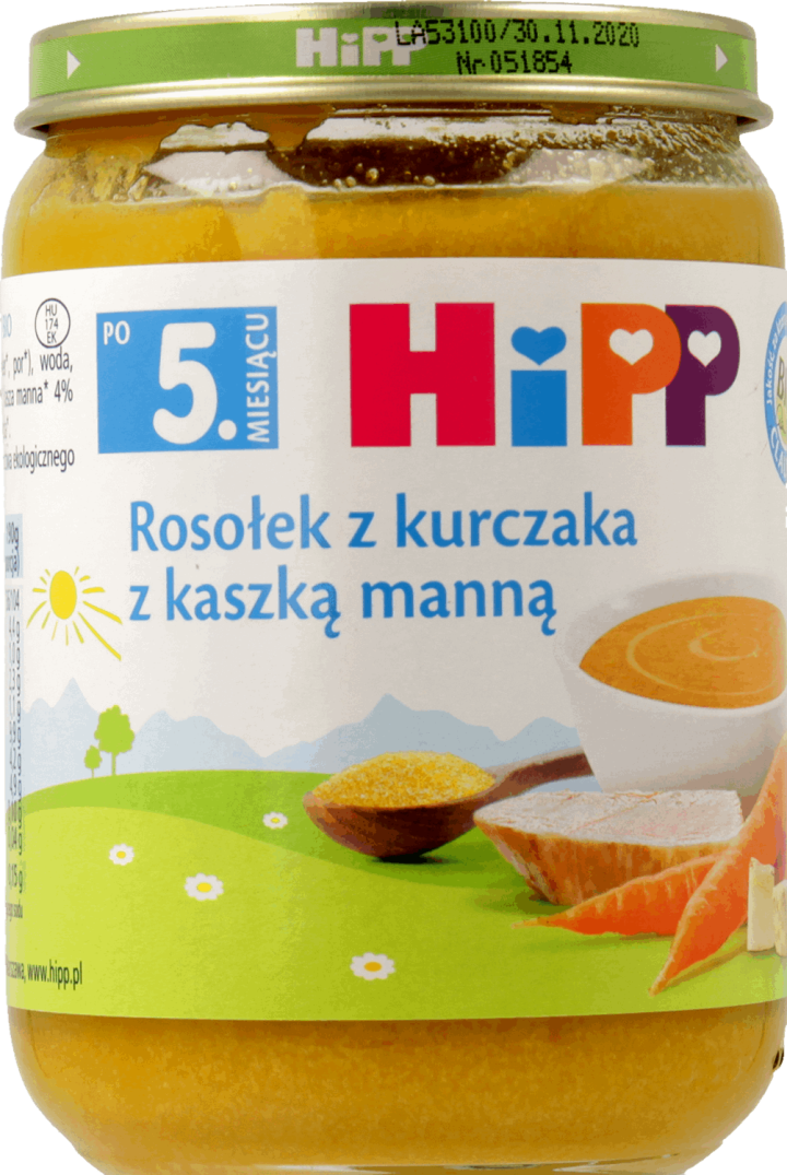 Rosołek z kurczaka z kaszką manną picture
