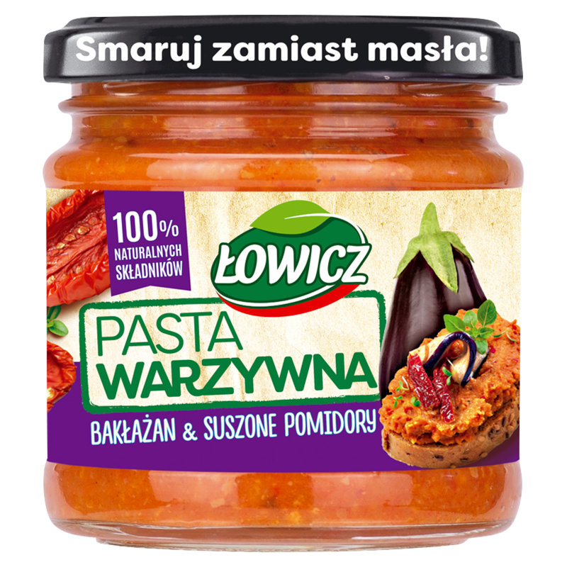 Pasta warzywna z bakłażanem i suszonymi pomidorami picture