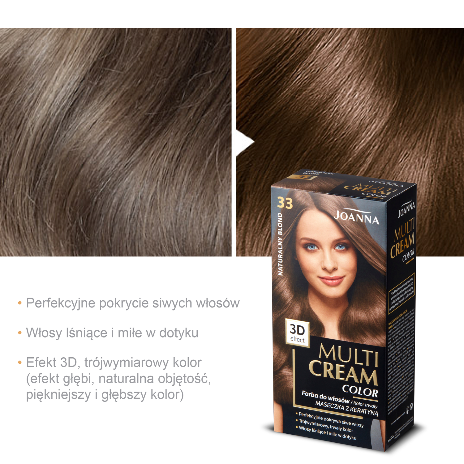 Farba do włosów 33 naturalny blond picture