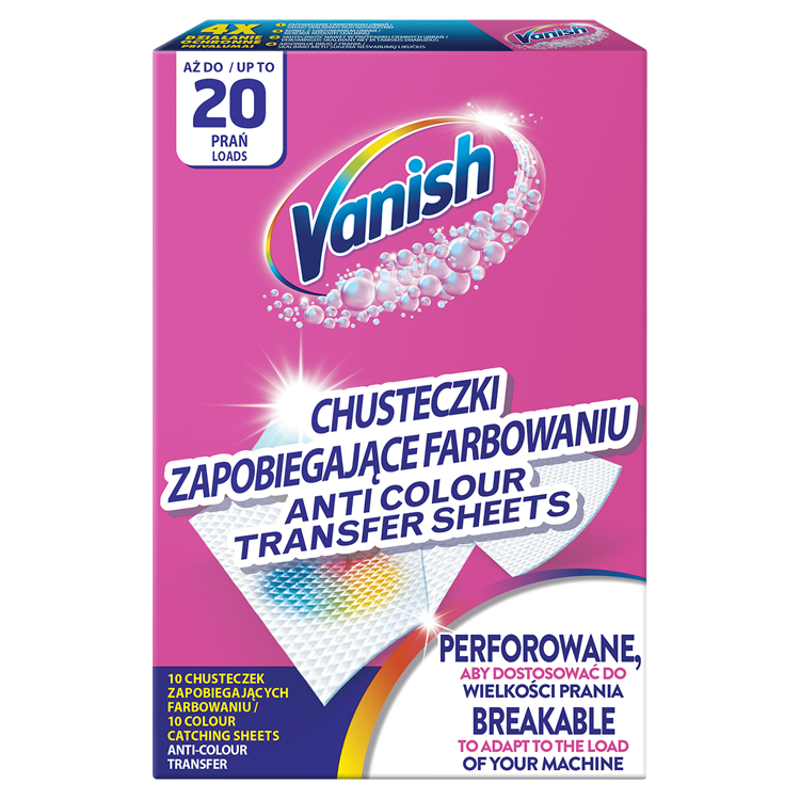 Chusteczki zapobiegające zafarbowaniu ubrań picture