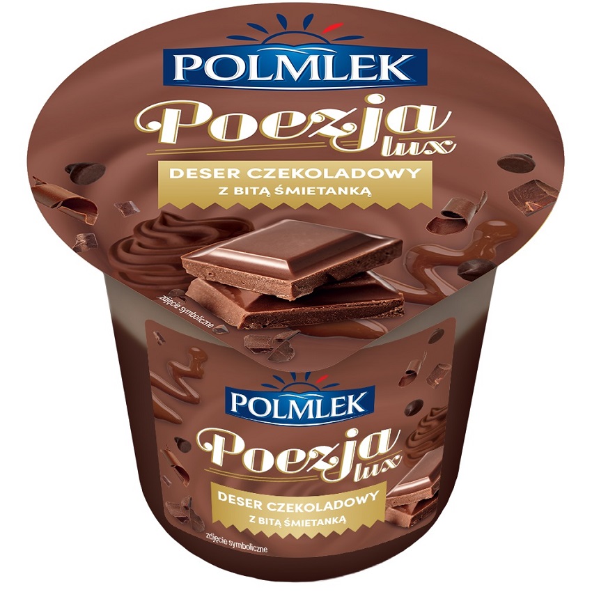 Deser czekoladowy z bitą śmietanką czekoladową picture