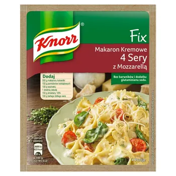 Makaron kremowe 4 sery z mozzarellą picture