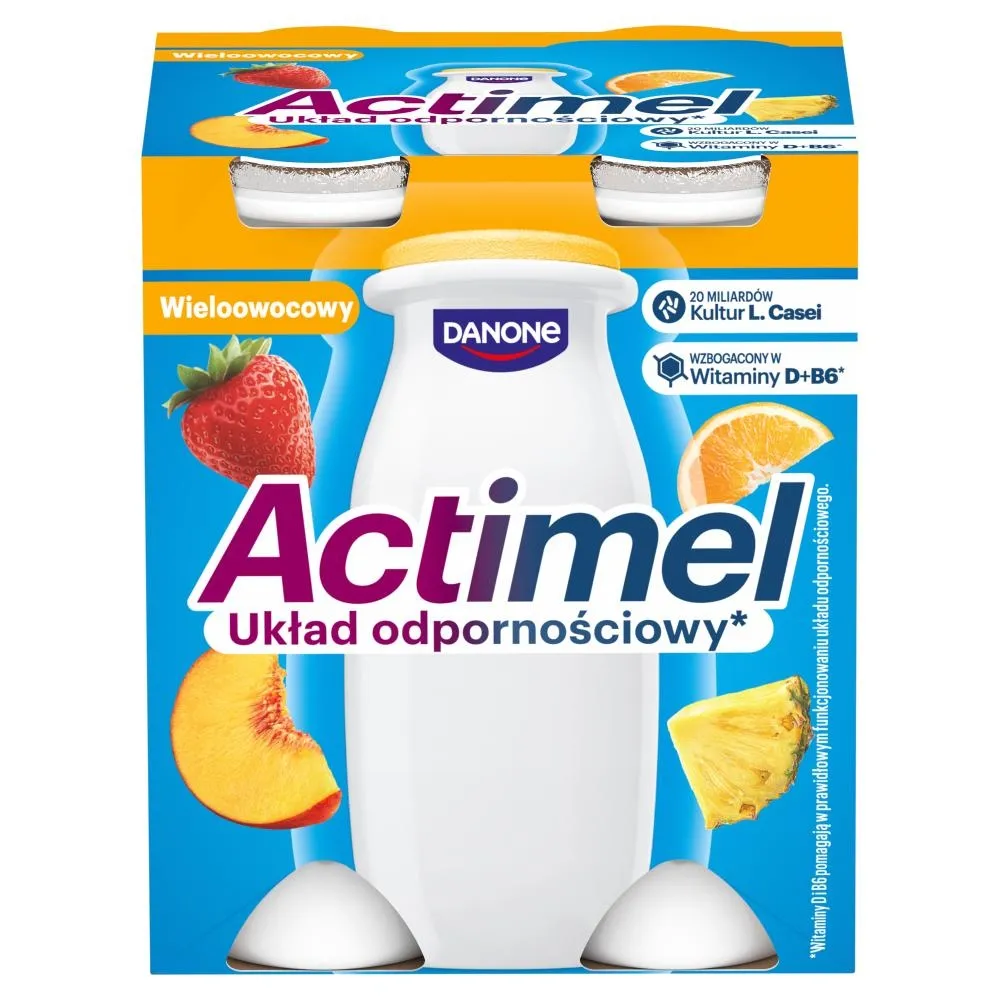 Jogurt mleko fermentowane o smaku wieloowocowym picture