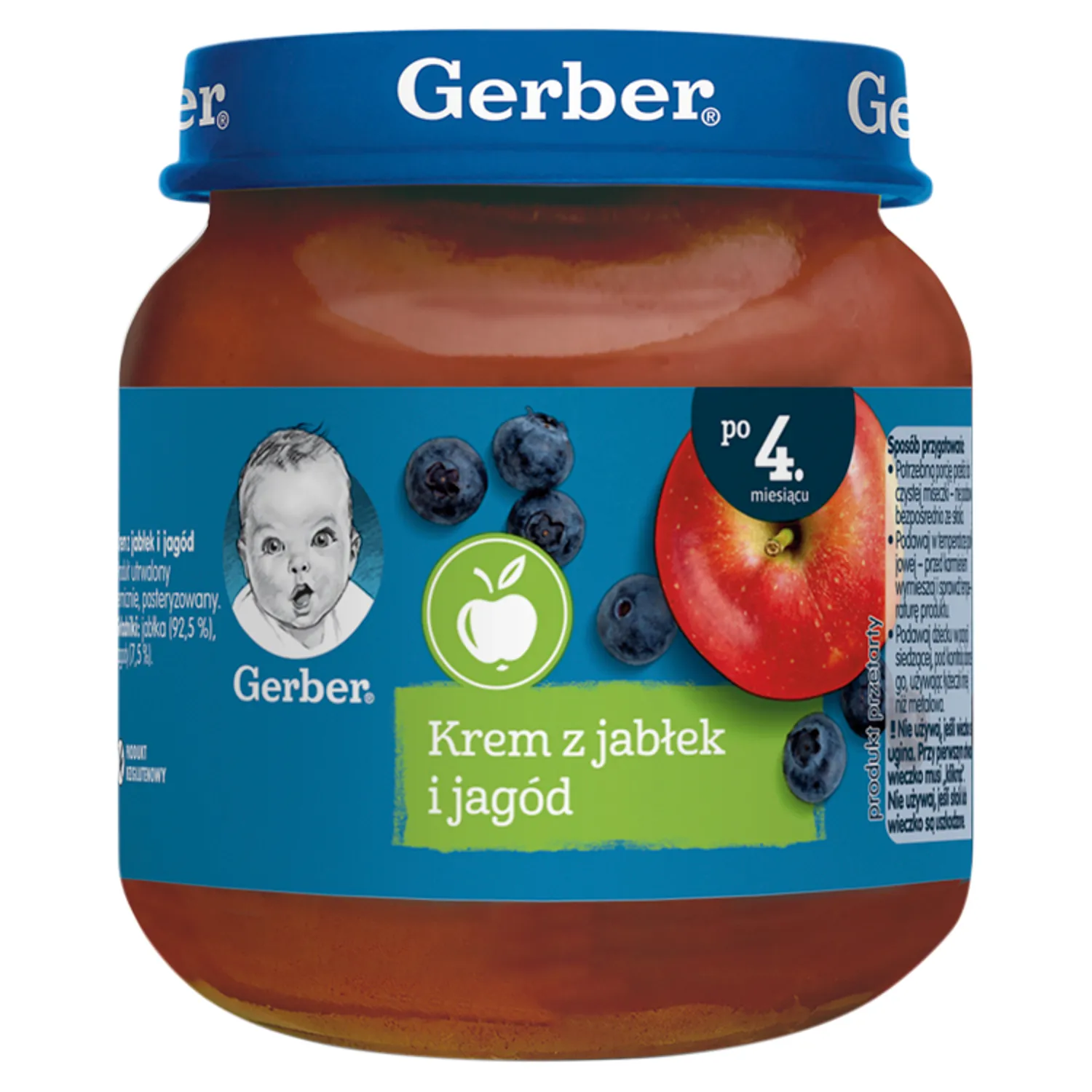Deserek krem z jabłek i jagód picture