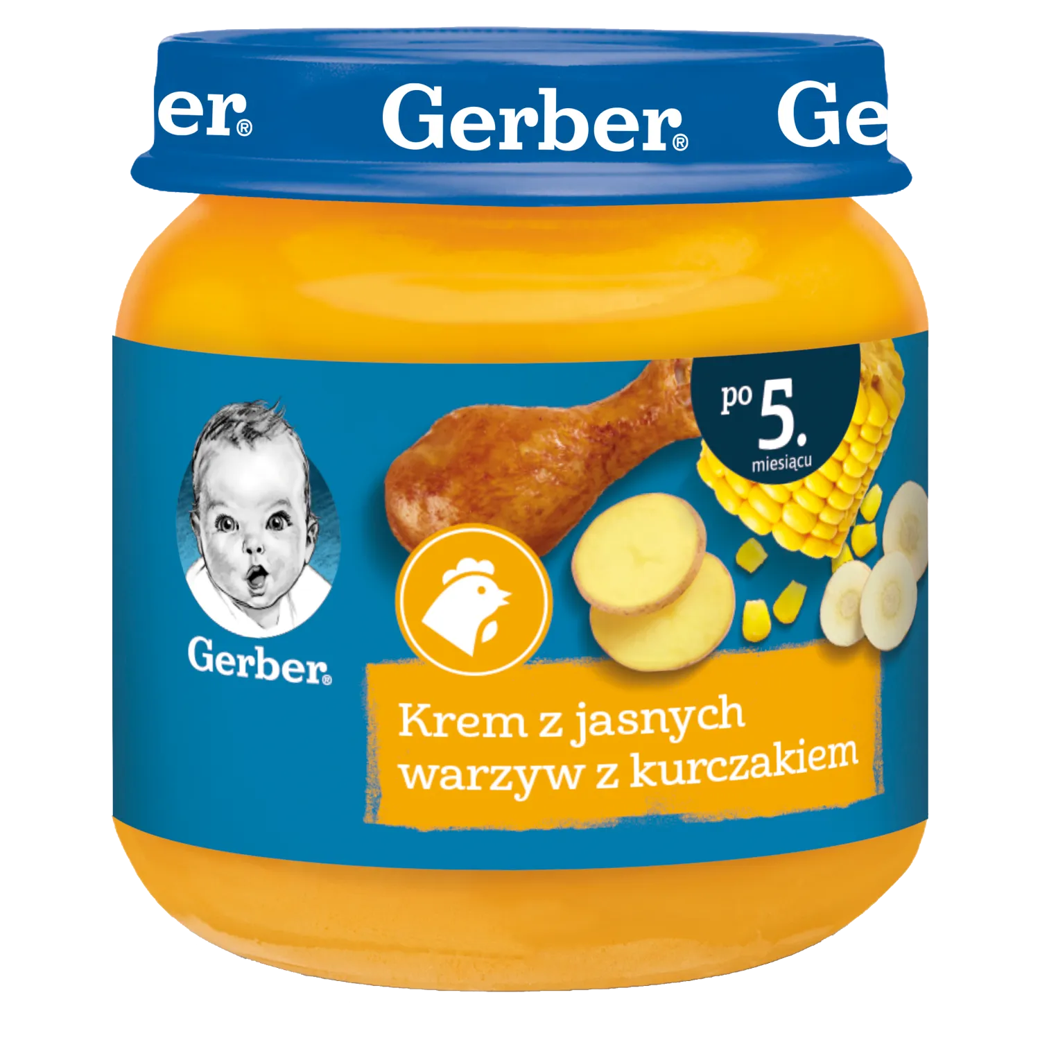 Krem z jasnych warzyw z kurczakiem picture