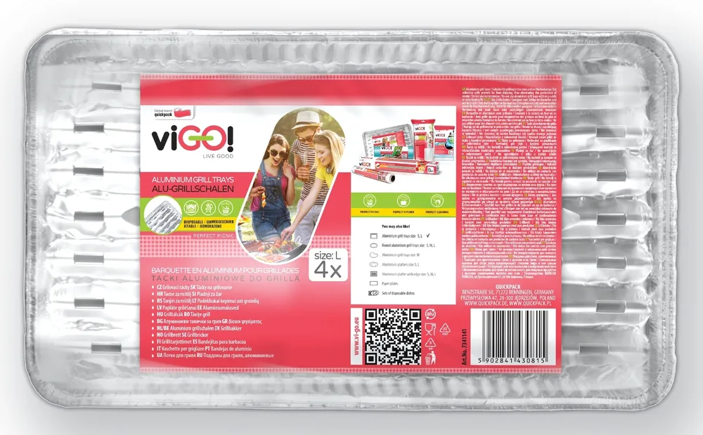 Tacki aluminiowe do grilla l picture
