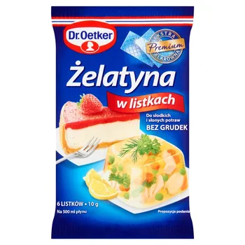 Żelatyna w listkach picture