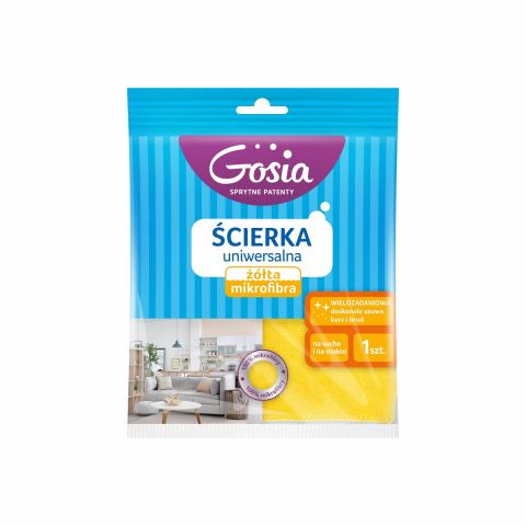 Ścierka uniwersalna żółta mikrofibra picture