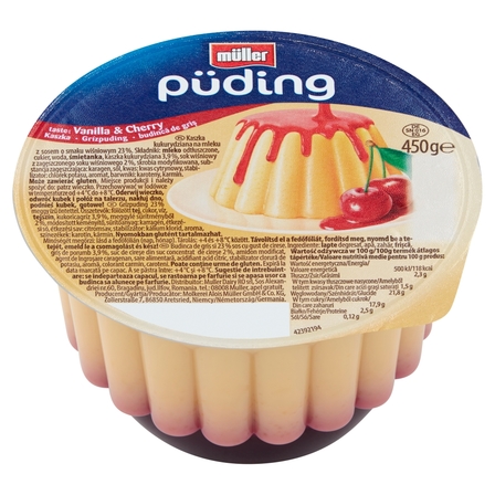 Pudding wanilia i wiśnia picture