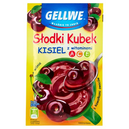 Kisiel wiśniowy z kawałkami owoców picture