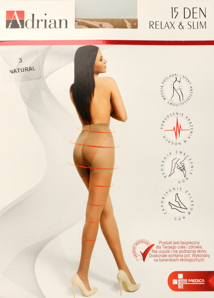 Rajstopy damskie relax & slim 15 den natural rozm. 2 picture