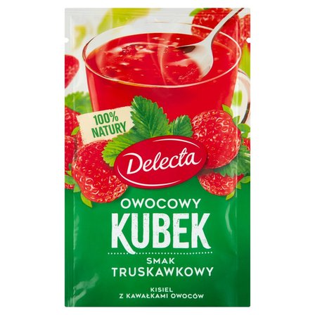Kisiel truskawkowy z kawałkami owoców picture