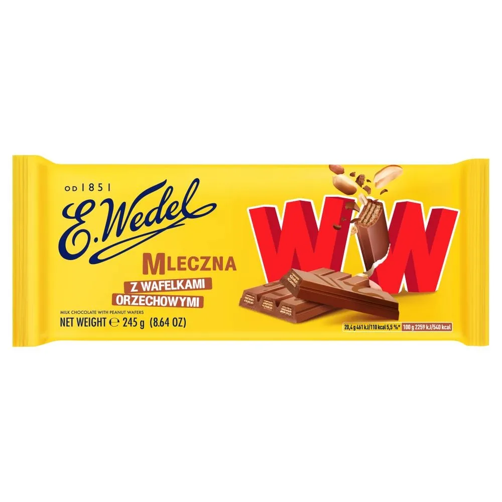 Czekolada mleczna z wafelkami orzechowymi picture