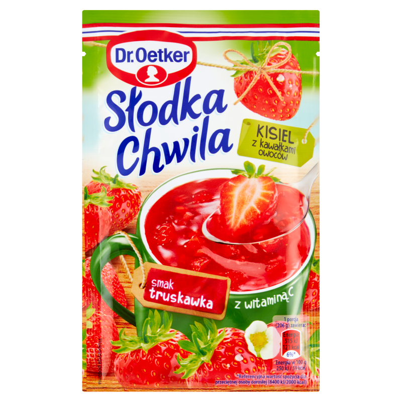 Kisiel truskawkowy z kawałkami owoców picture