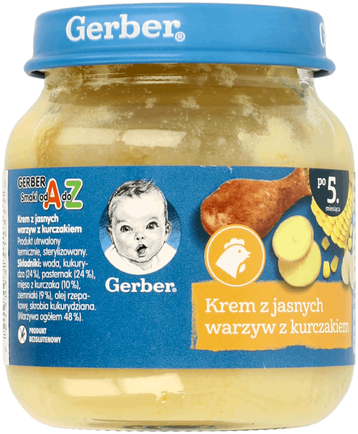 Obiadek krem z jasnych warzyw z kurczakiem picture