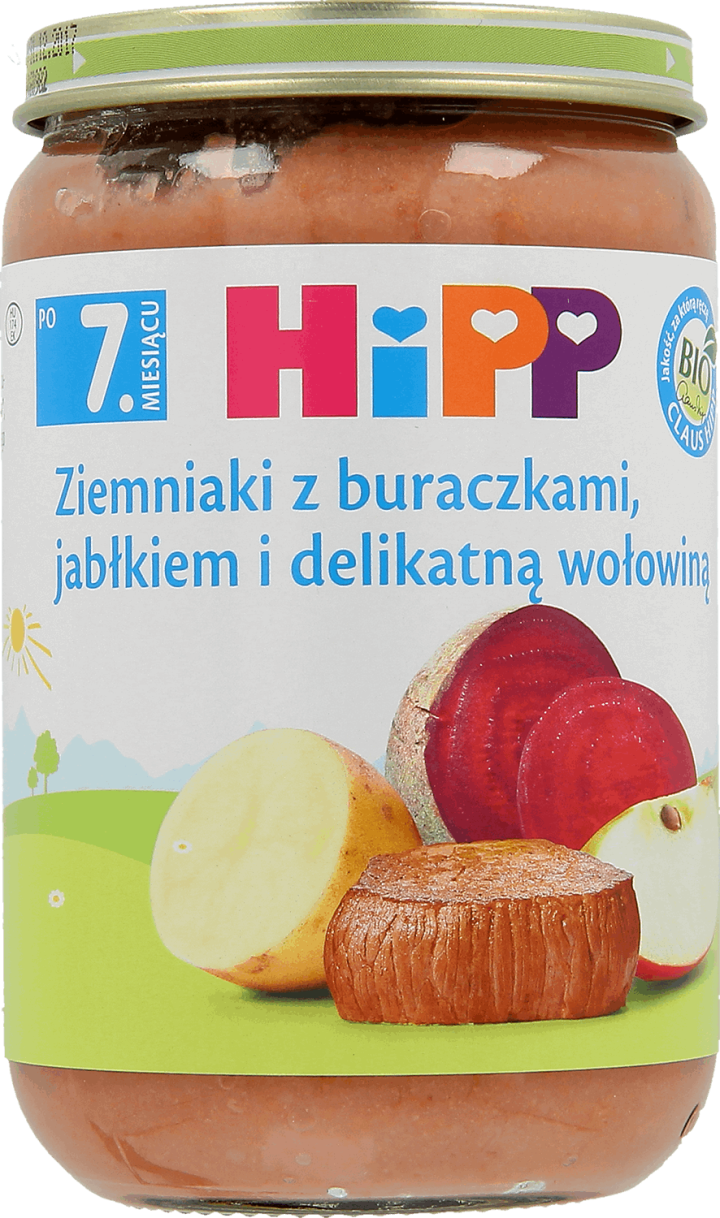 Ziemniaki z buraczkami, jabłkiem i delikatną wołowiną picture