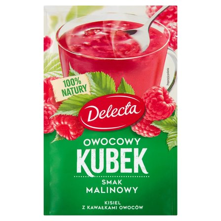 Kisiel malinowy z kawałkami owoców picture