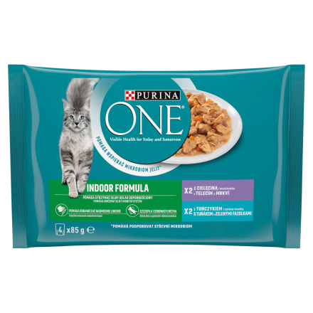 Karma dla kota indoor formula cielęcina z marchewką + tuńczyk z zieloną fasolką picture