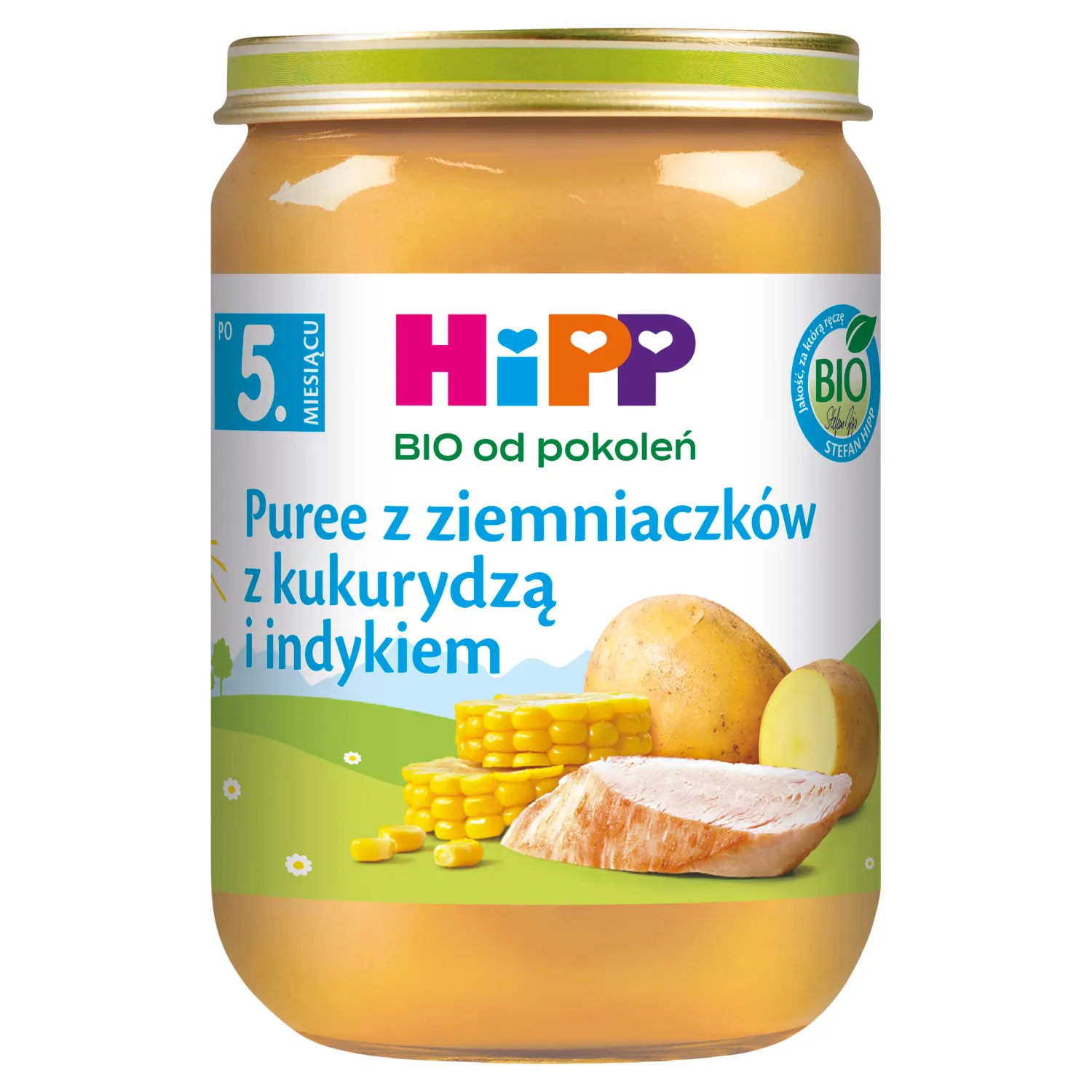 Danie puree z ziemniaczków z kukurydza i indykiem picture