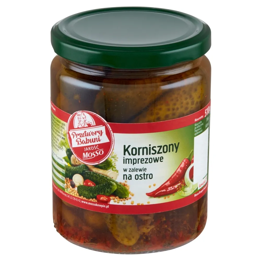 Ogórki korniszony w zalewie na ostro picture