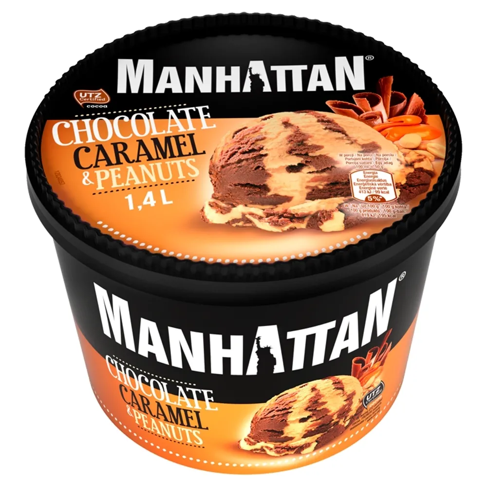 Lody chocolate & caramel with peanuts picture