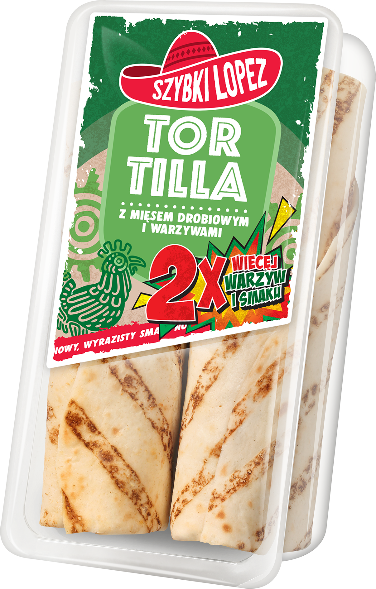 Tortilla z mięsem drobiowym i warzywami picture