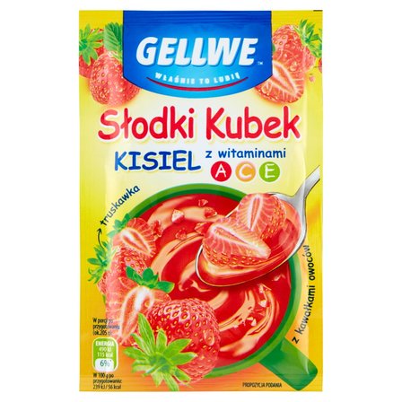 Kisiel truskawkowy z kawałkami owoców picture