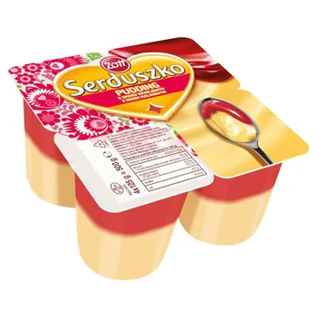 Pudding waniliowy z sosem malinowym picture